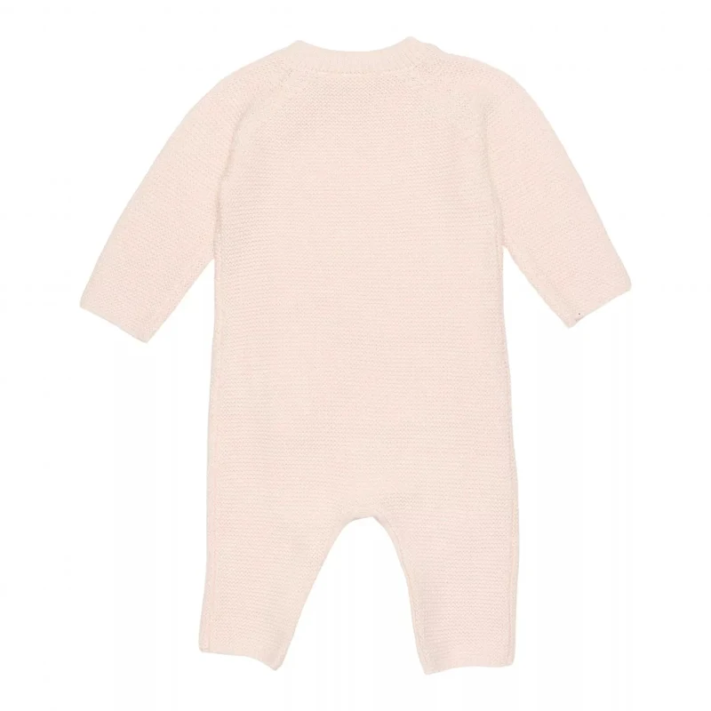 Salopeta tricotata pentru bebelusi - Pink - Flowers & Butterflies - Little Dutch - 68 2