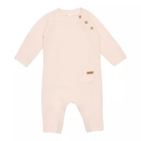 Вязаный комбинезон для малышей - Pink - Flowers & Butterflies - Little Dutch - 80