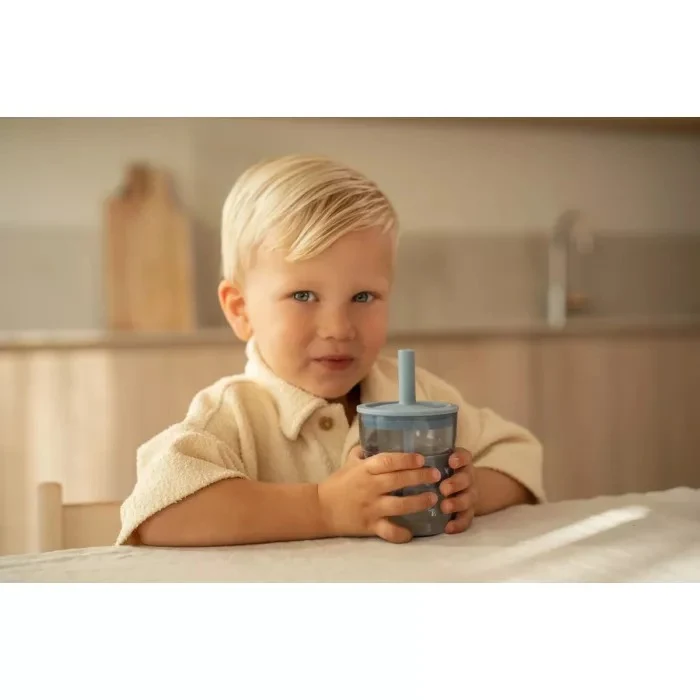 Pahar cu pai pentru copii - 250 ml - Forest Friends - Little Dutch 3