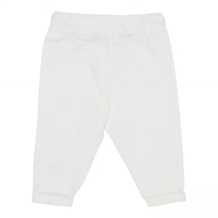Pantaloni din catifea de bumbac organic - Soft White - Vintage Sunny Stripes - Little Dutch - 74 2