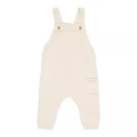 Вязаный комбинезон из смеси шерсти для малышей – Soft White – Vintage Sunny Stripes – Little Dutch