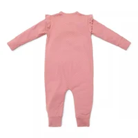 Salopeta pentru bebelusi cu inchidere laterala - Pink Blush - Little Dutch - 74 2
