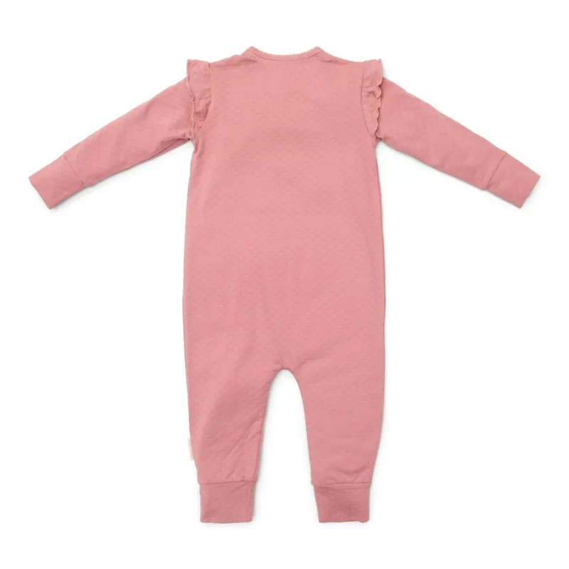 Salopeta pentru bebelusi cu inchidere laterala - Pink Blush - Little Dutch - 74 2