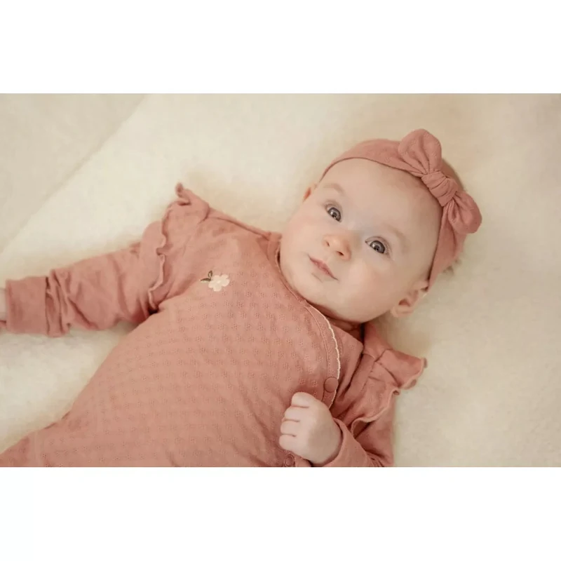 Salopeta pentru bebelusi cu inchidere laterala - Pink Blush - Little Dutch - 74 4