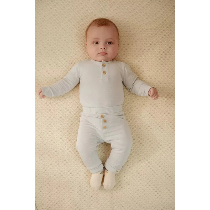 Боди с длинным рукавом – Baby Blue – Little Dutch – размер 62 3