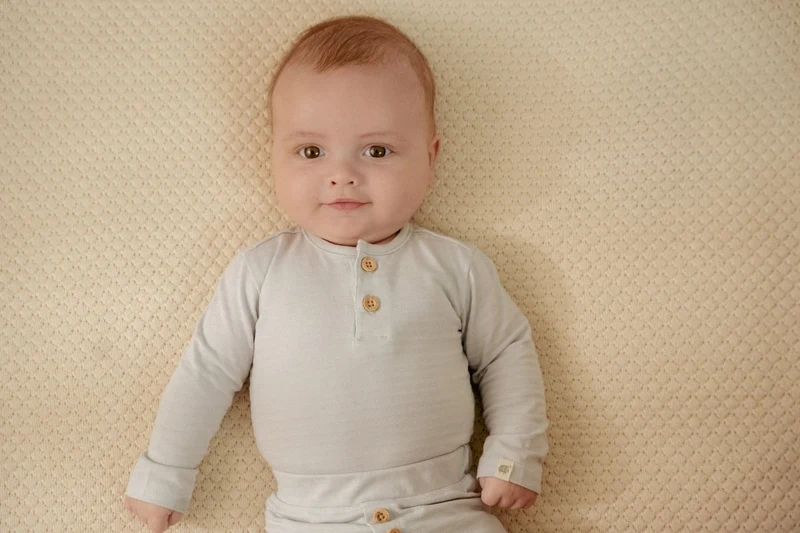 Боди с длинным рукавом – Baby Blue – Little Dutch – размер 74 3