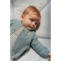 Вязаный кардиган Forest Friends — Baby Blue — Little Dutch — 62 3