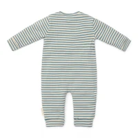Комбинезон для малышей с боковой застёжкой – Stone Blue Stripe – Little Dutch – 74 2