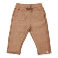 Pantaloni din bumbac organic - Brown - Forest Friends - Little Dutch - 104
