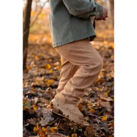 Pantaloni din bumbac organic - Brown - Forest Friends - Little Dutch - 104 3