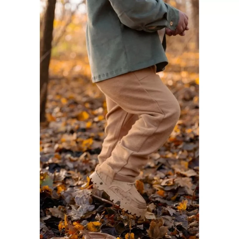 Pantaloni din bumbac organic - Brown - Forest Friends - Little Dutch - 104 3