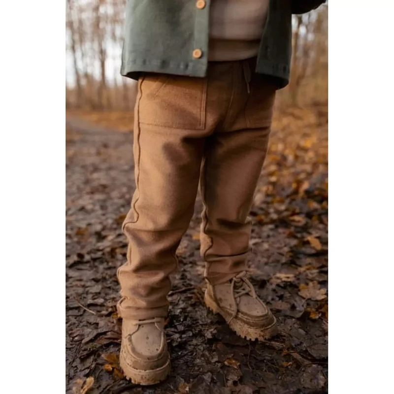 Pantaloni din bumbac organic - Brown - Forest Friends - Little Dutch - 104 4