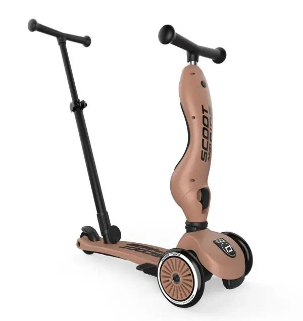 Trotineta cu maner Push and Go Highway Kick 1 Mocha Scoot&Ride 2