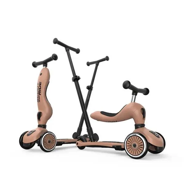 Trotineta cu maner Push and Go Highway Kick 1 Mocha Scoot&Ride 9