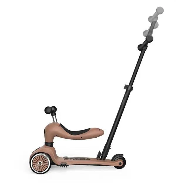 Trotineta cu maner Push and Go Highway Kick 1 Mocha Scoot&Ride 8