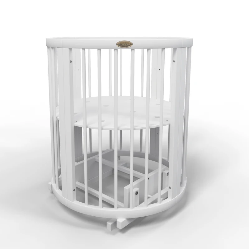 Patuc oval pentru copii Smart Bed Alb, 60x72x120cm IngVart 3