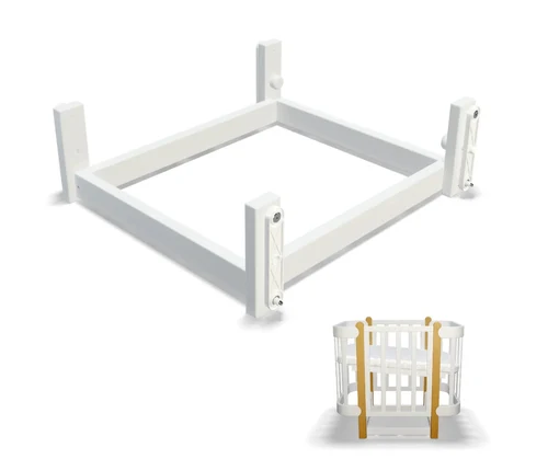 Pendul de leganare pentru patuc Nika Alb 60cm IngVart