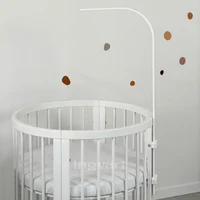 Suport pentru baldachin din lemn pentru Smart Bed Alb IngVart
