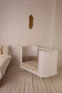 Patuc pentru copii Boho, slim, Alb 70x134cm IngVart 2