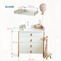 Comoda Scandi Alb/Alb IngVart 2