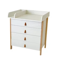Comoda Scandi Alb/Natural IngVart