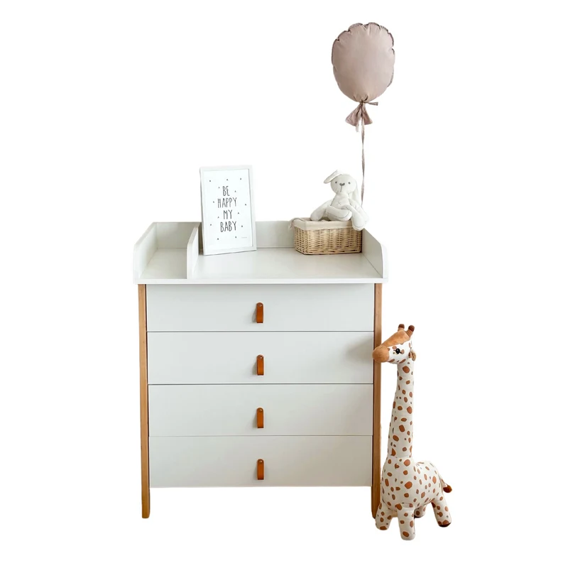 Comoda Scandi Alb/Natural IngVart 2