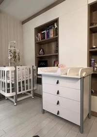 Comoda Scandi Alb/Gri IngVart 3