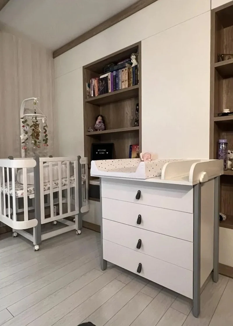 Comoda Scandi Alb/Gri IngVart 3