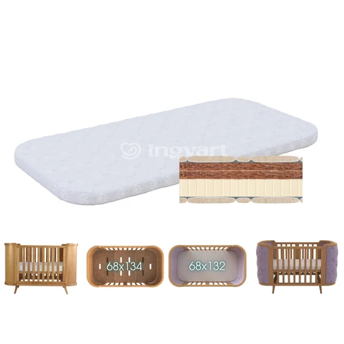 Saltea pentru patucul Boho Cocos+latex 70*134