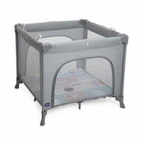 Tarc pentru copii cu salteluta Chicco Open Box, Fawn, 0-12luni