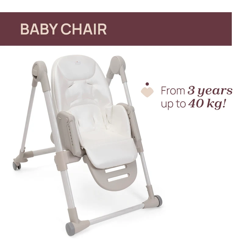 Scaun de masa Chicco Polly Armonia Motherpearl, 6luni+ 4