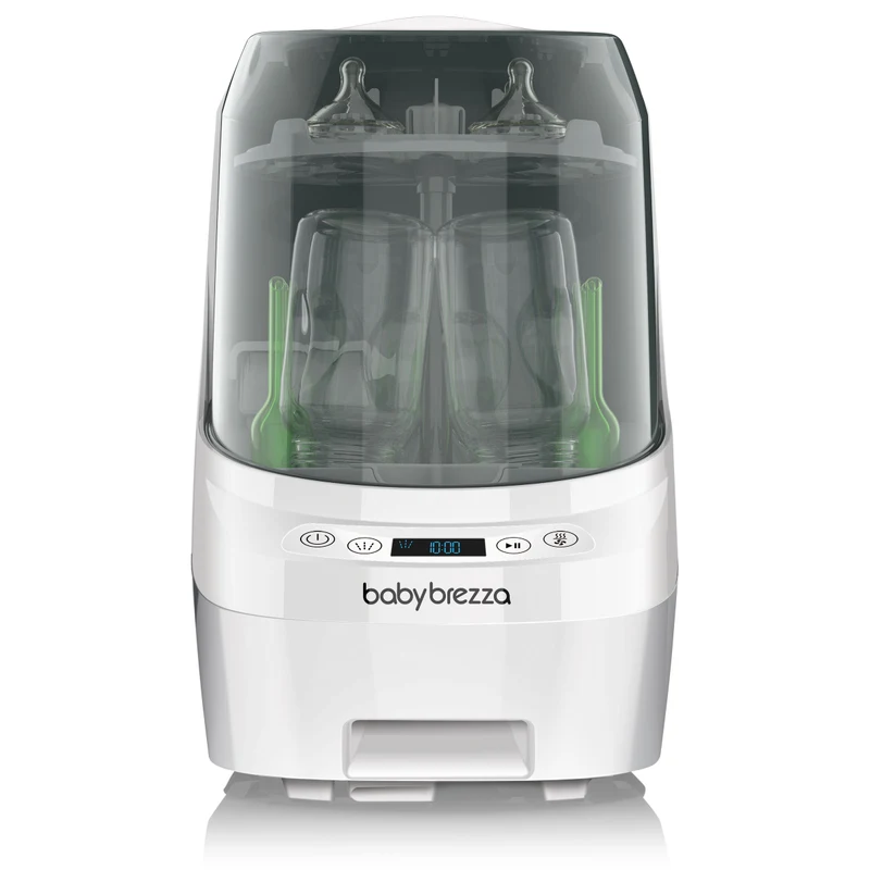 Dispozitiv pentru spalat, sterilizat si uscat biberoane Baby Brezza Bottle Washer Pro All White 2