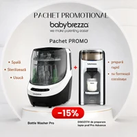 Pachet Promo Espresor lapte praf Formula Pro Advanced + Dispozitiv pentru spalat, sterilizat si uscat biberoane Baby Brezza