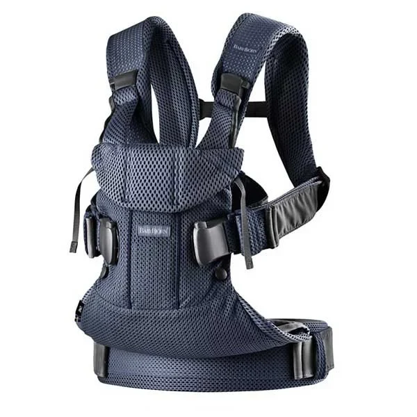Marsupiu anatomic BabyBjorn One air Navy Blue 3D Mesh 2