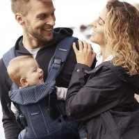 Marsupiu anatomic BabyBjorn One air Navy Blue 3D Mesh 5