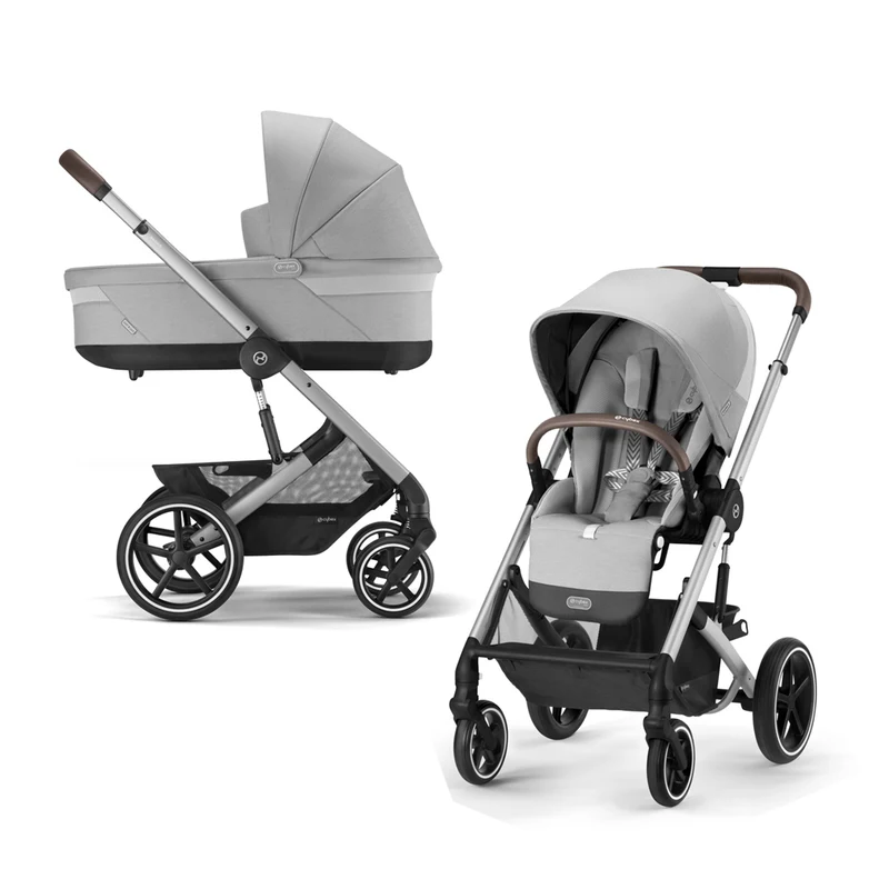 Коляска 3 в 1 Cybex Balios S Lux Stone Grey Mid Grey 3