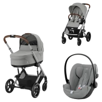 Коляска 3 в 1 Cybex Balios S Lux Stone Grey Mid Grey 2
