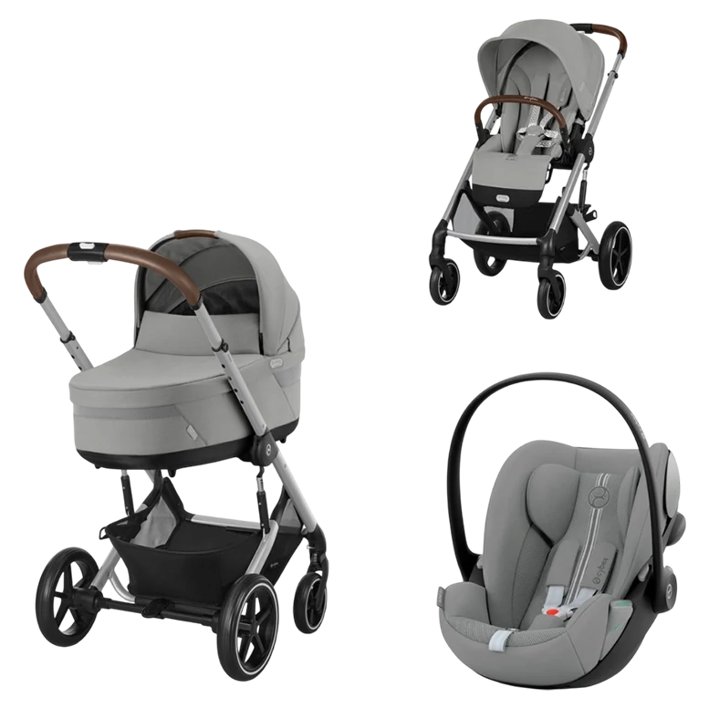 Коляска 3 в 1 Cybex Balios S Lux Stone Grey Mid Grey 2