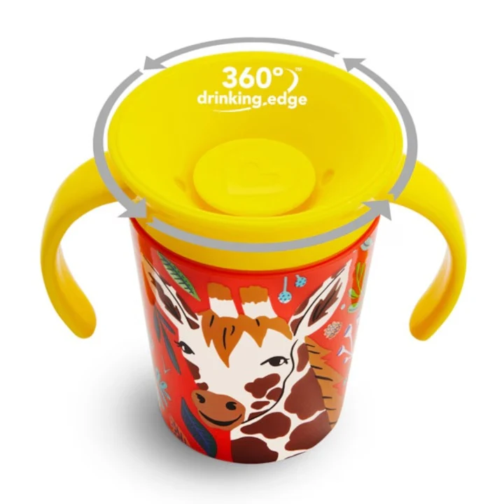 Поильник Munchkin Miracle Wildlove «Жираф» (180 мл) 2