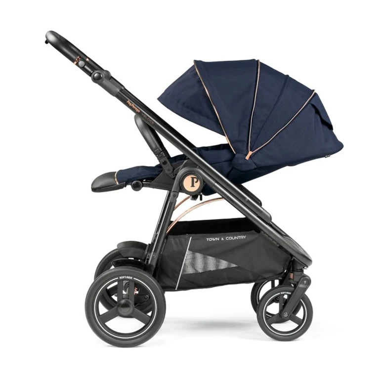 Коляска 2 в 1 Peg Perego Veloce Blue Landou Gran Pagoda, Blue Shine 7