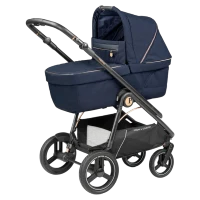 Коляска 2 в 1 Peg Perego Veloce Blue Landou Gran Pagoda, Blue Shine