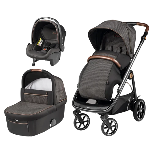 Коляска 3 в 1 Peg Perego Veloce с люлькой Culla Grande и автокреслом Primo Viaggio Lounge 500 Fiat
