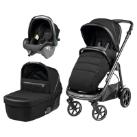 Коляска 3 в 1 Peg Perego Veloce Люлька Gran Pagoda Автокресла Primo Viaggio Lounge Licorice