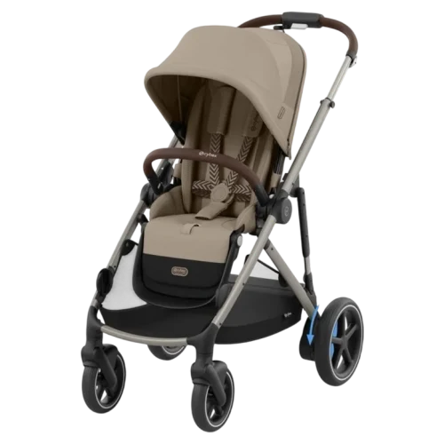 Carucior pentru gemeni 2 in 1 Cybex e-Gazelle S Almond Beige