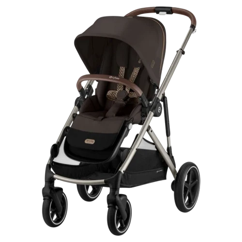 Carucior pentru gemeni 2 in 1 Cybex Gazelle S BLK BP Chocolate Brown
