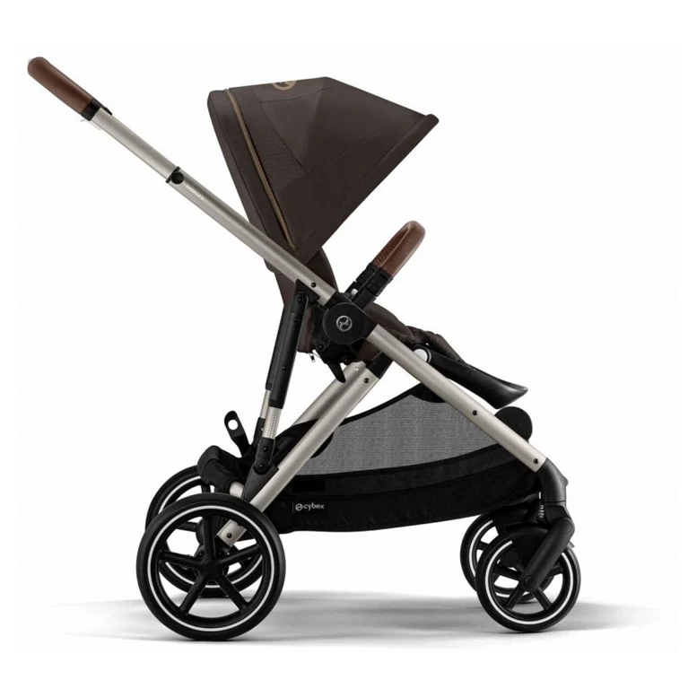 Carucior pentru gemeni 2 in 1 Cybex Gazelle S BLK BP Chocolate Brown 2