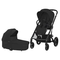 Carucior Cybex Balios S Lux 2 in 1 Moon Black, black