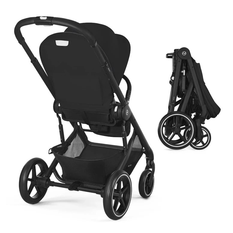 Carucior Cybex Balios S Lux 2 in 1 Moon Black, black 4
