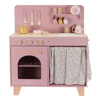 Bucatarie din lemn FSC cu accesorii - Roz - Little Dutch