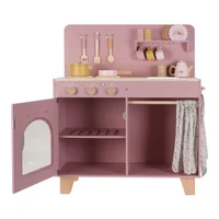 Bucatarie din lemn FSC cu accesorii - Roz - Little Dutch 2